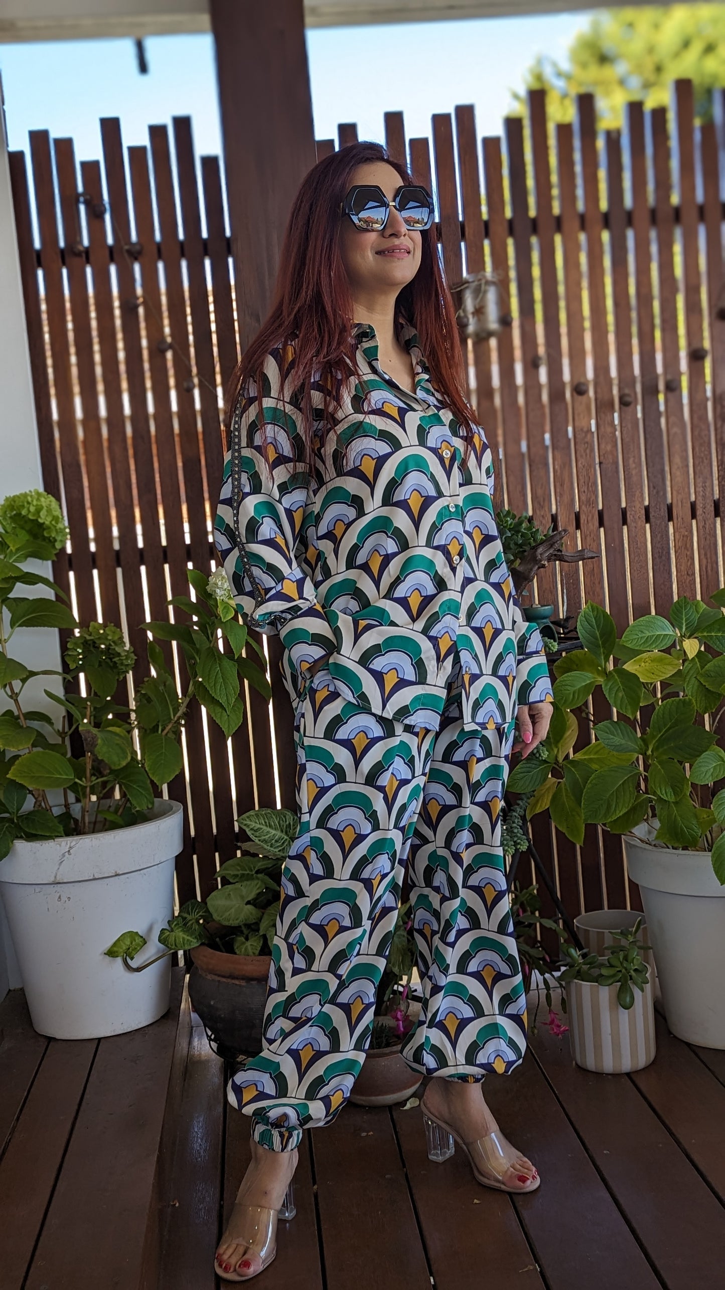 Jogger style printed co-ord set