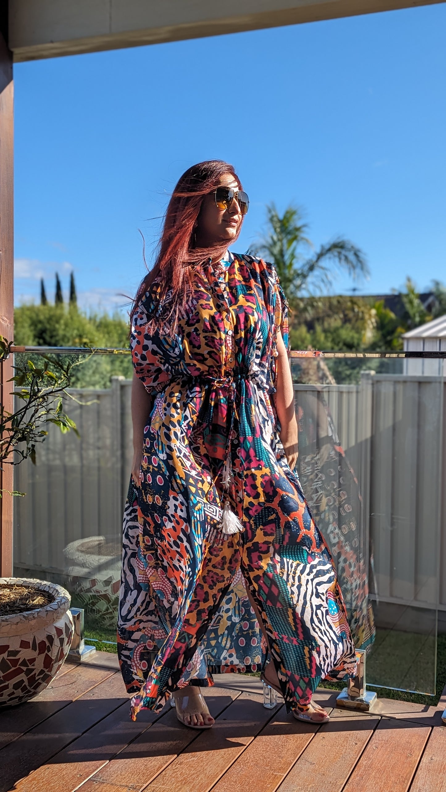 Free size kaftan dress