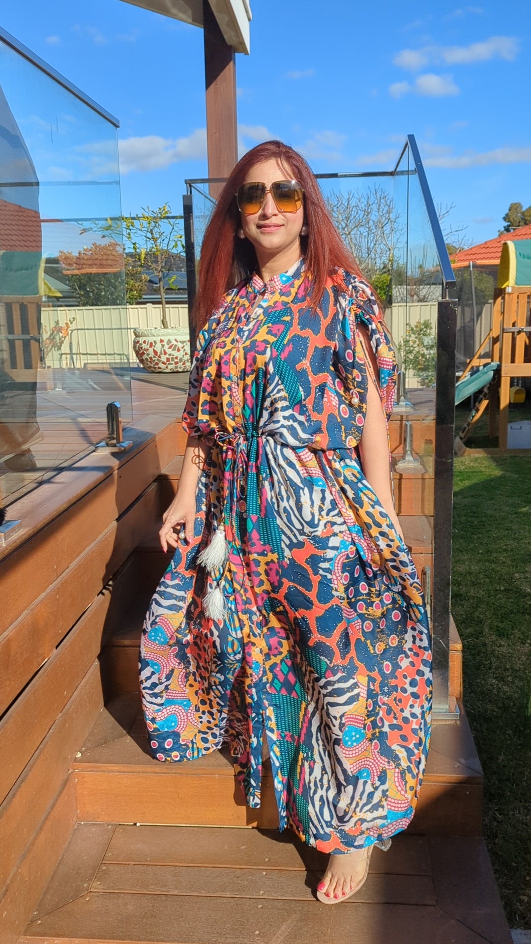 Free size kaftan dress