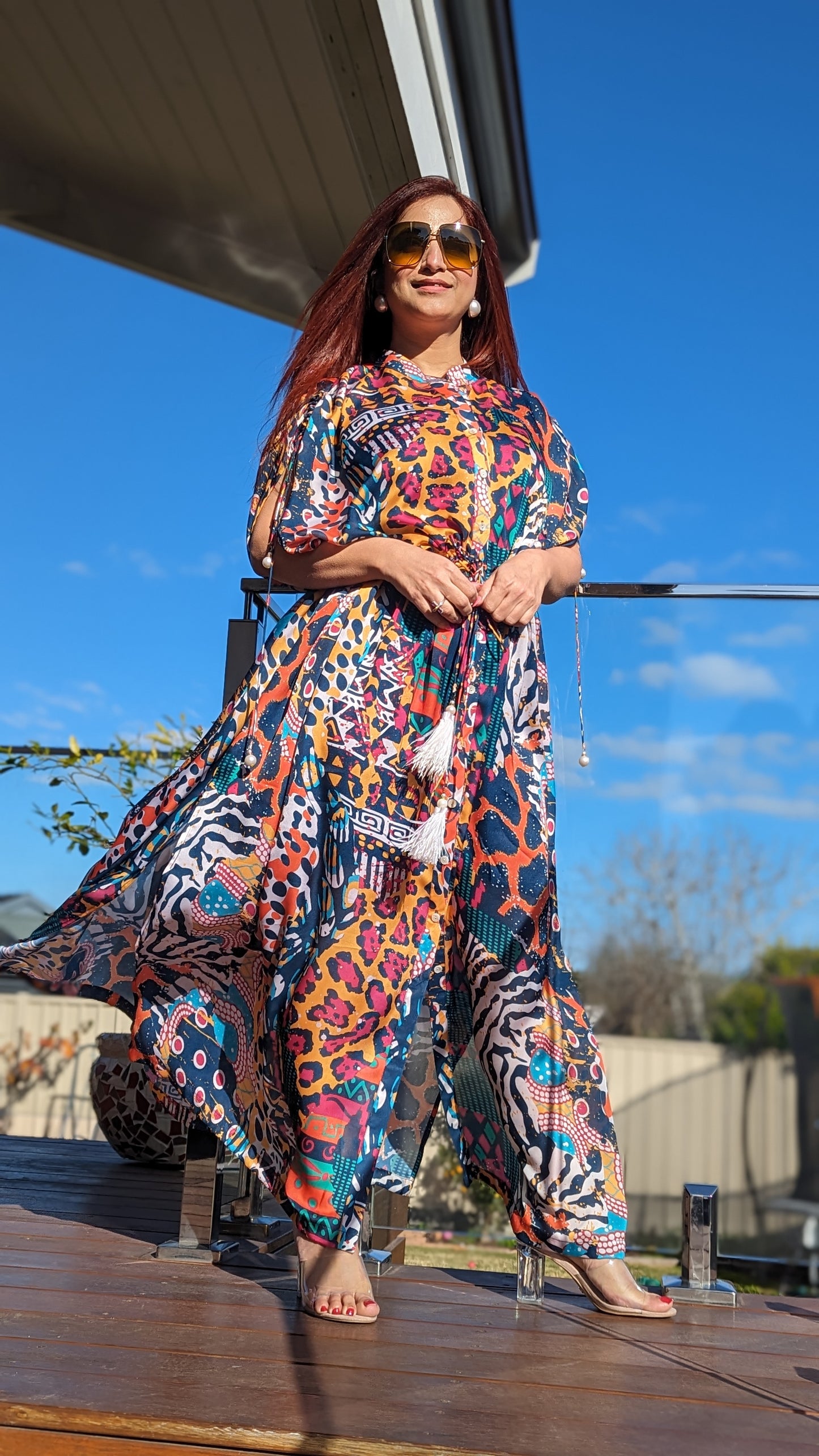Free size kaftan dress