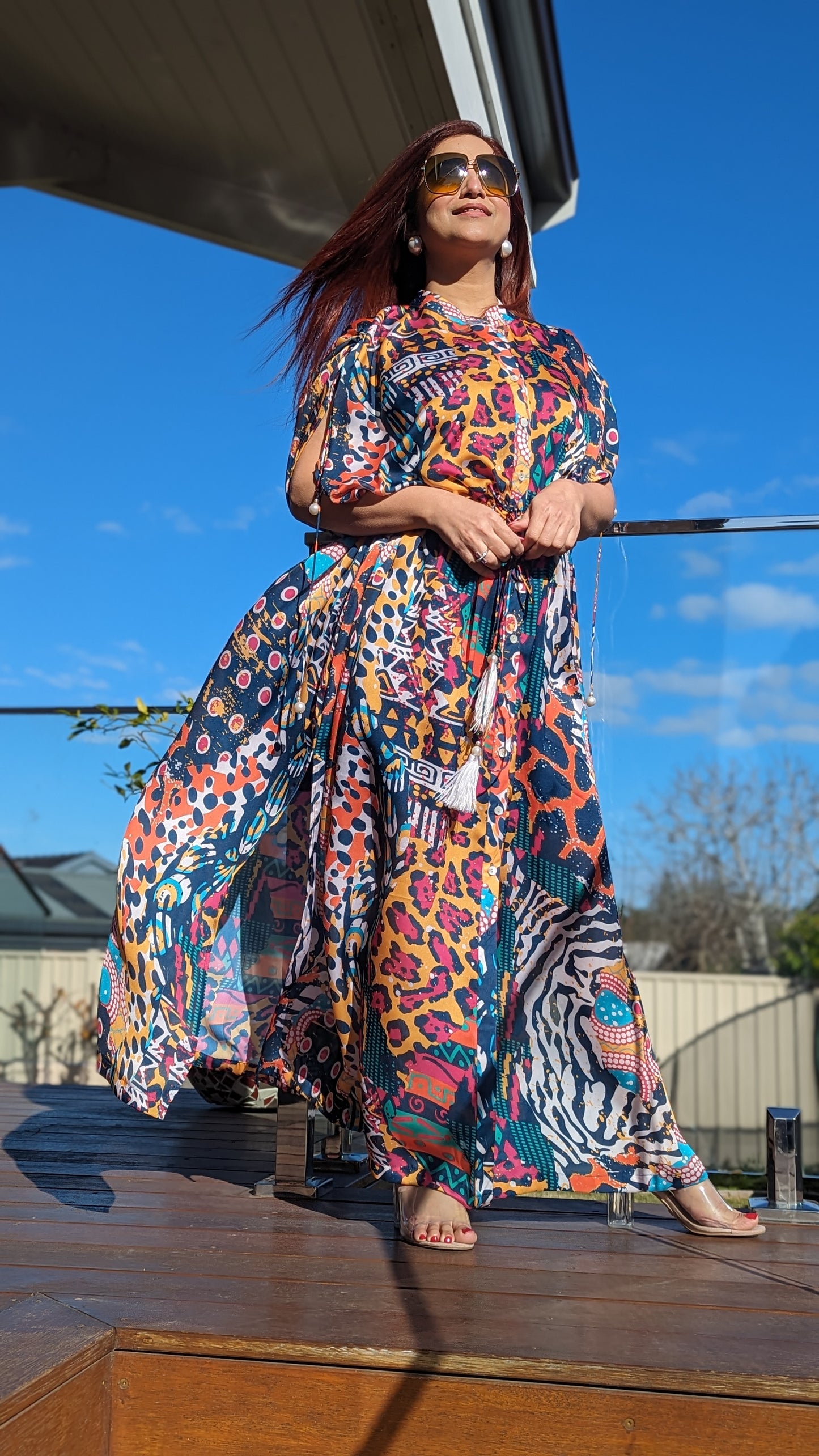 Free size kaftan dress