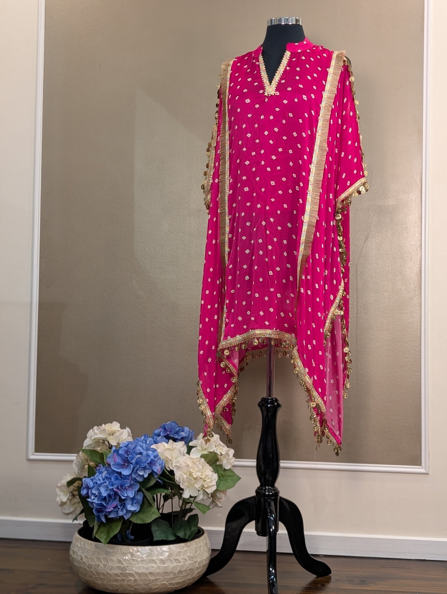 Boho style kaftan set