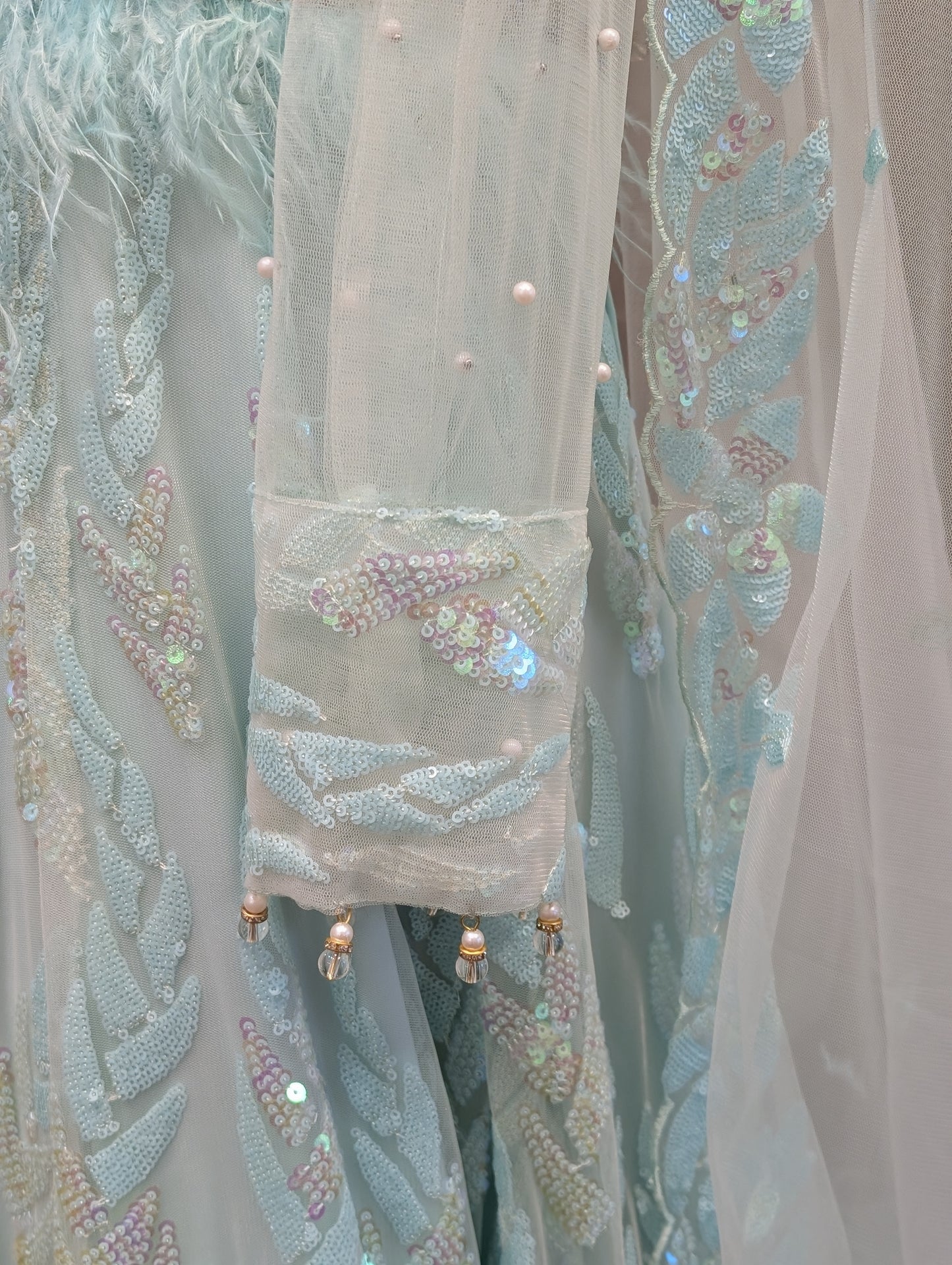 Sequin Embellished net gown