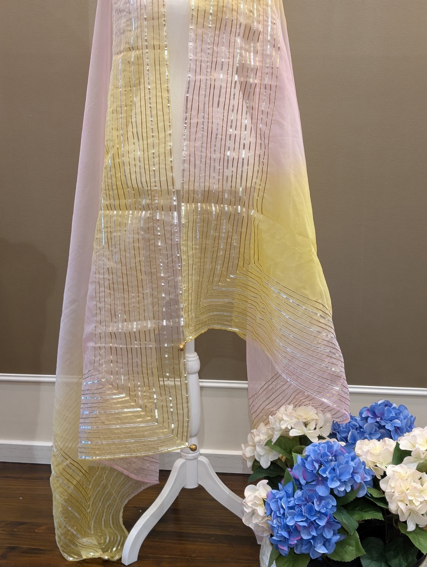 Organza gota dupatta