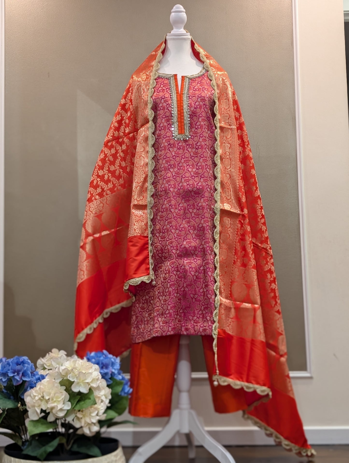 Brocade kurta set
