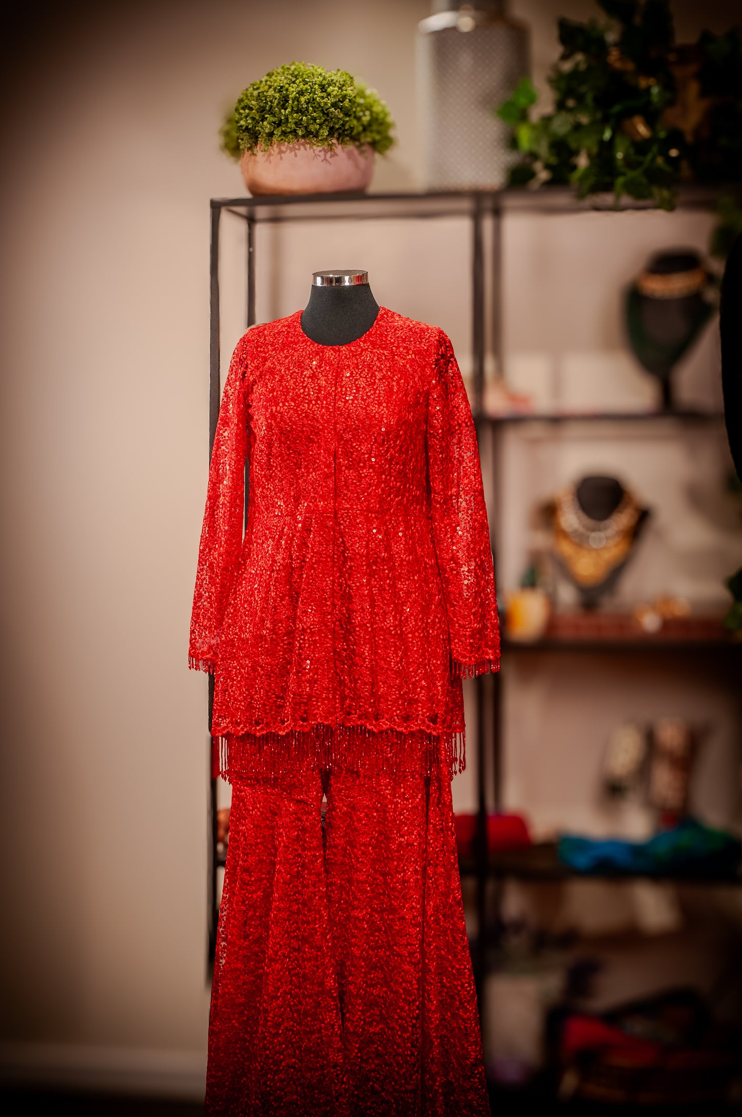 Peplum style garara set