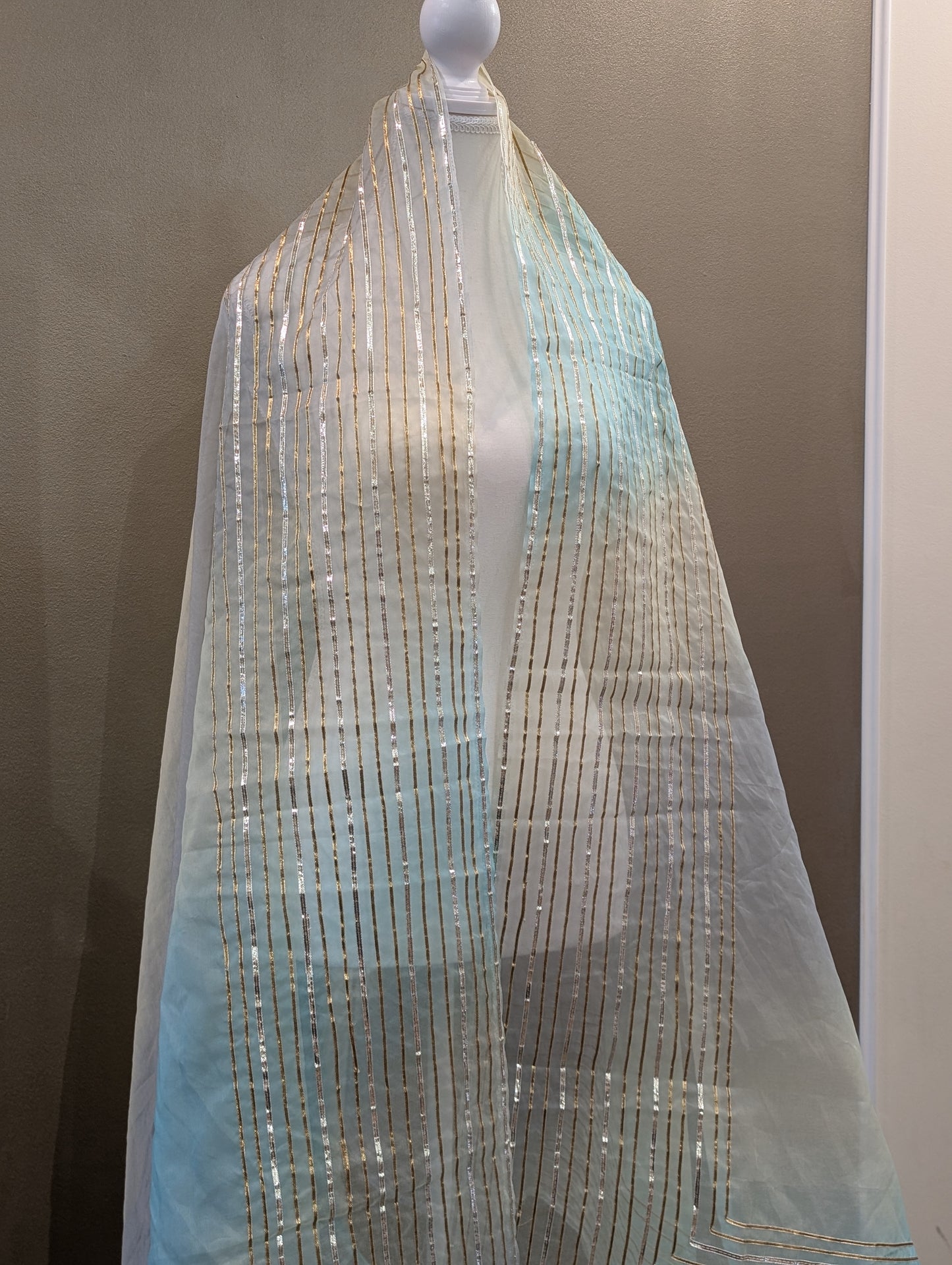 Organza gota dupatta
