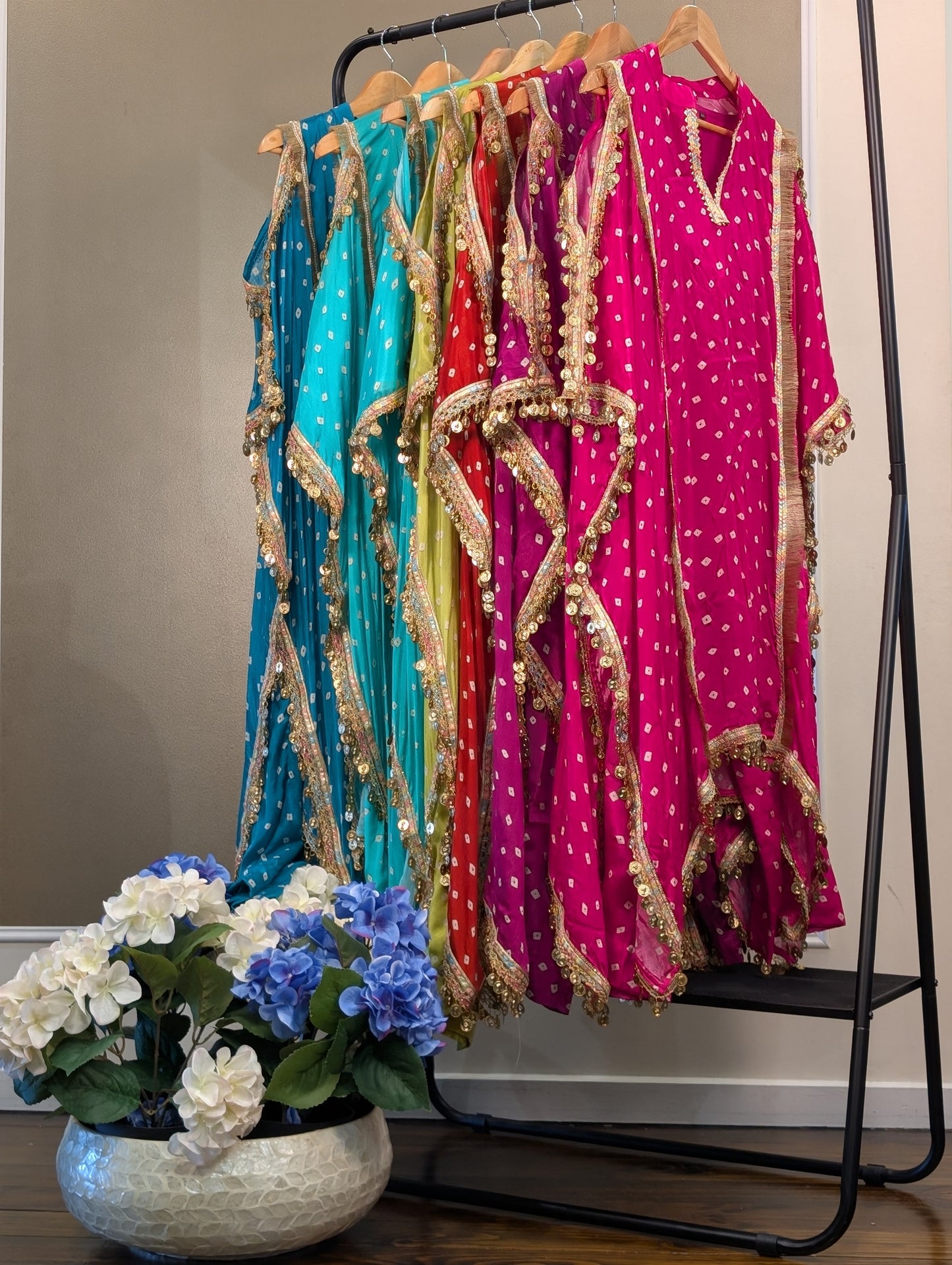 Boho style kaftan set