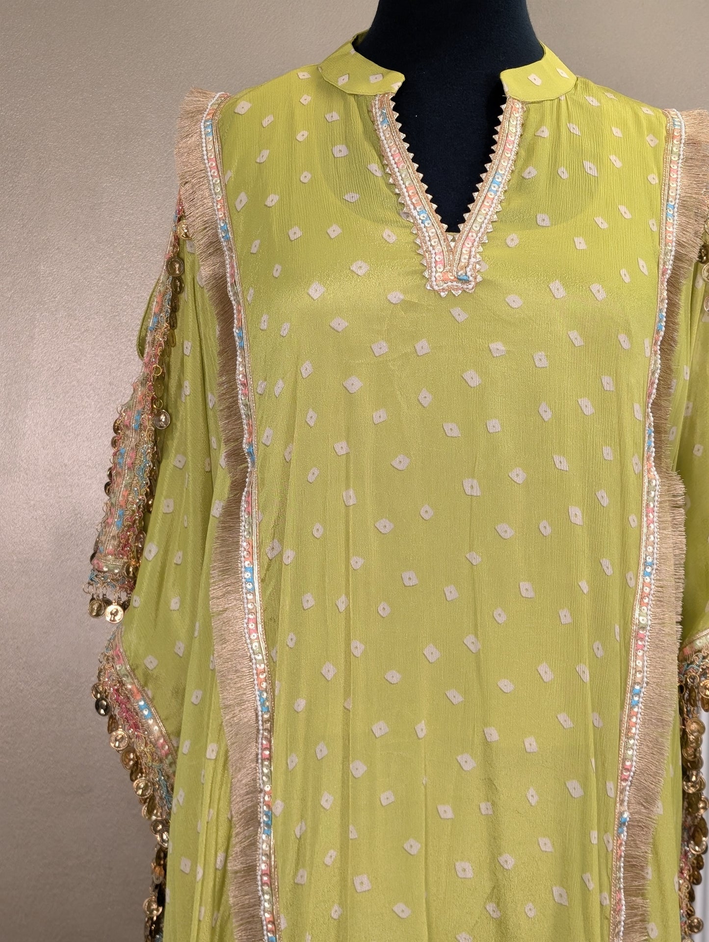 Boho style kaftan set