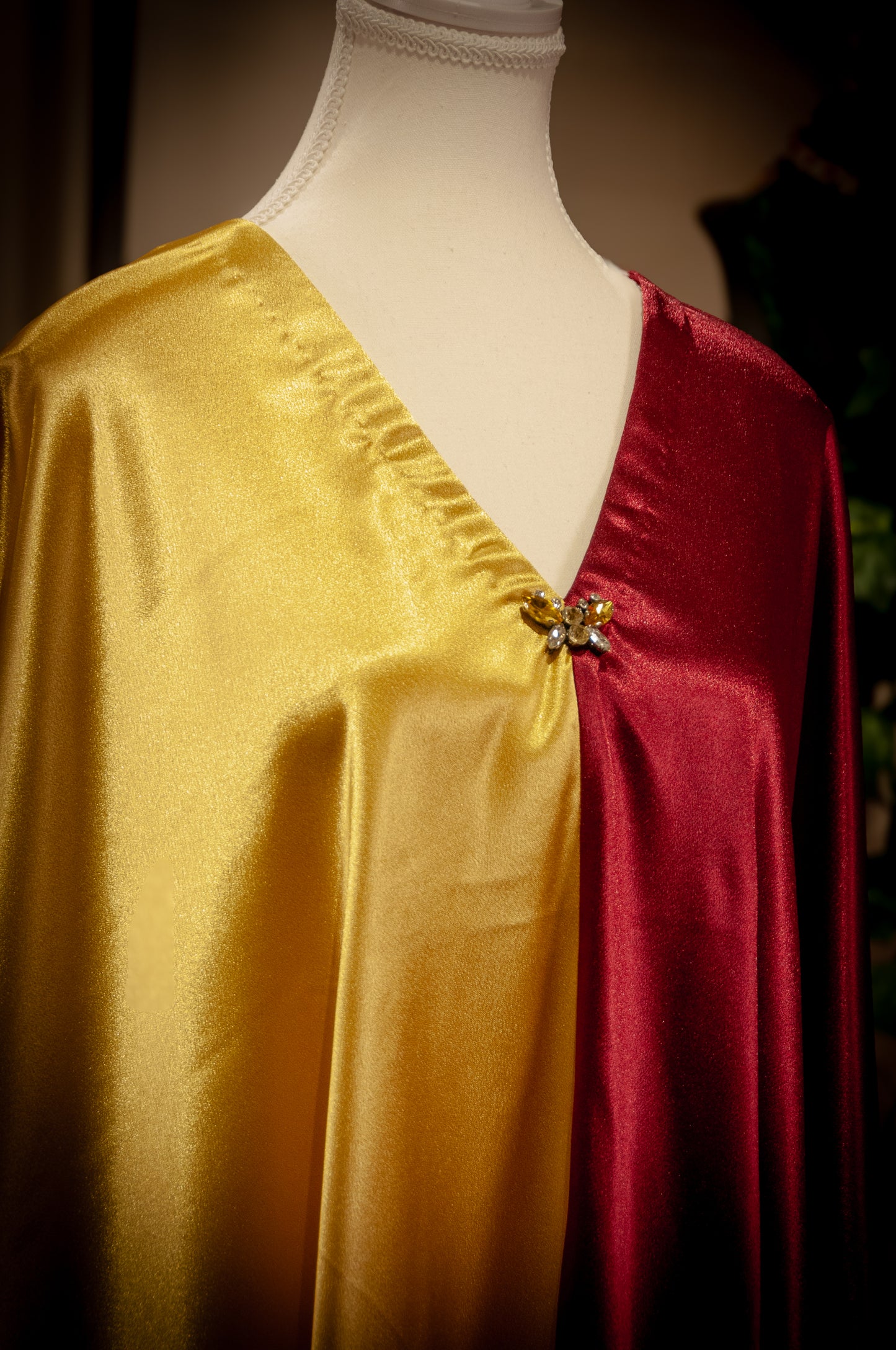 Satin kaftan dress
