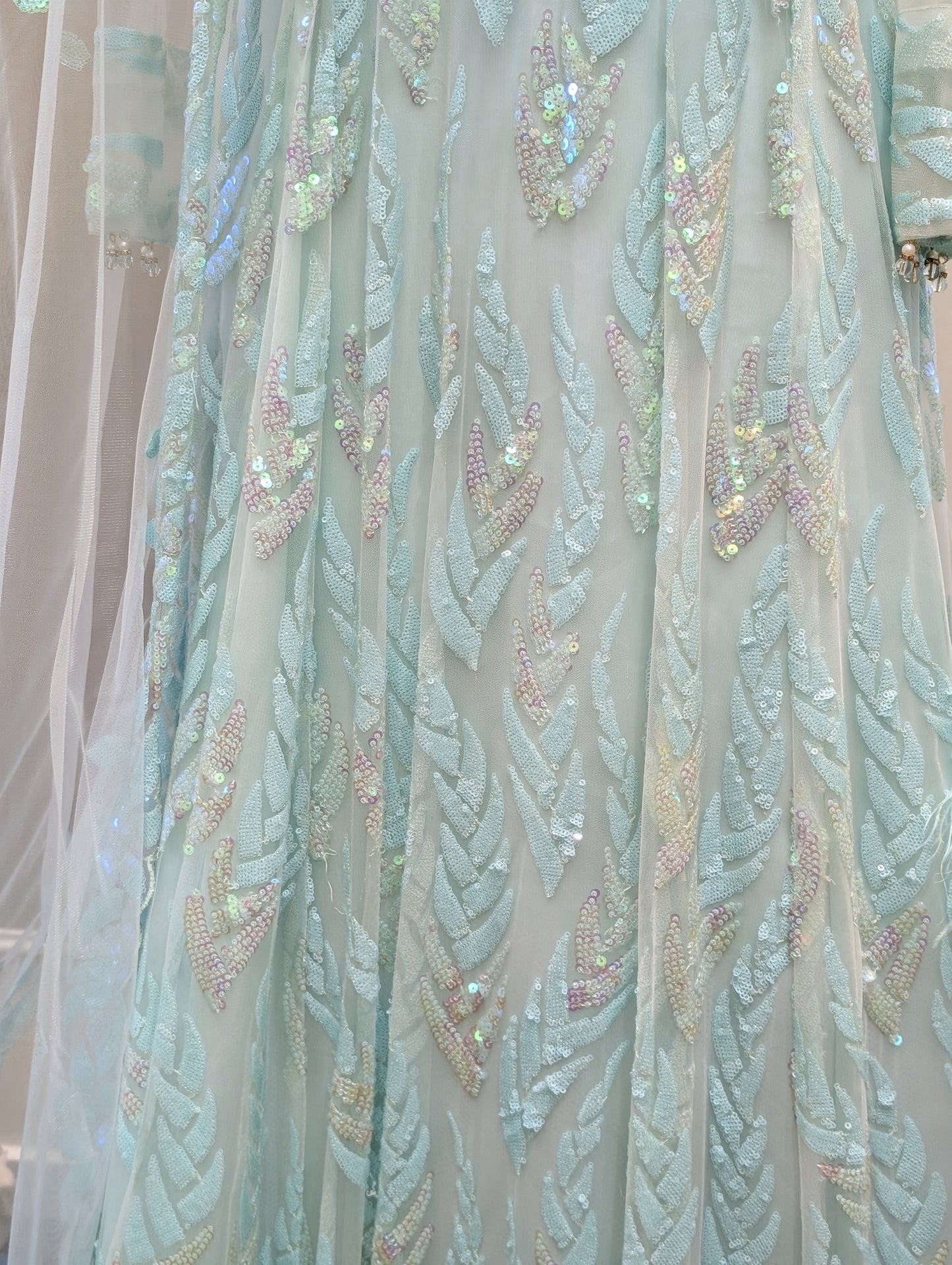 Sequin Embellished net gown