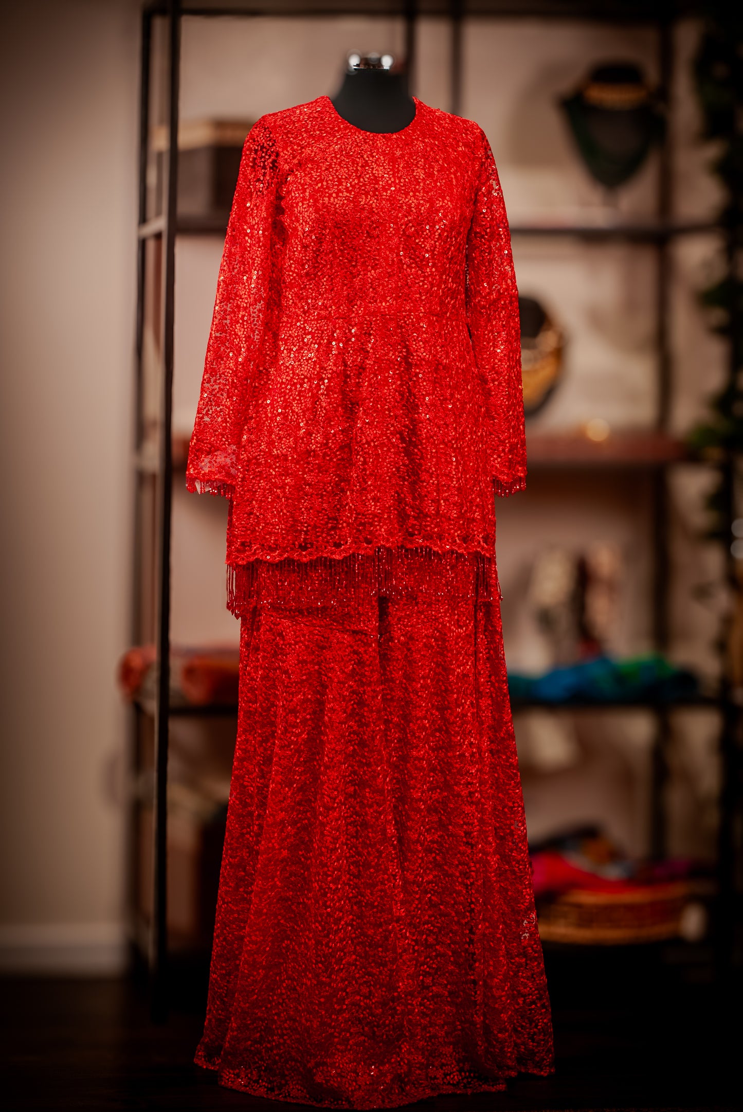 Peplum style garara set