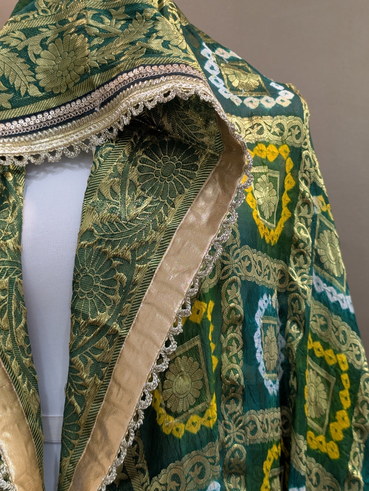 Benarasi bandhej silk dupatta