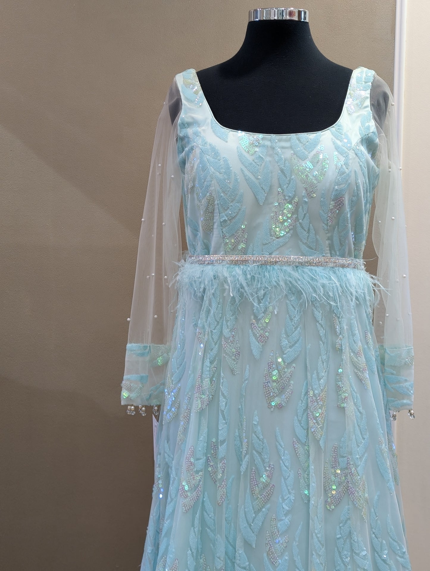 Sequin Embellished net gown