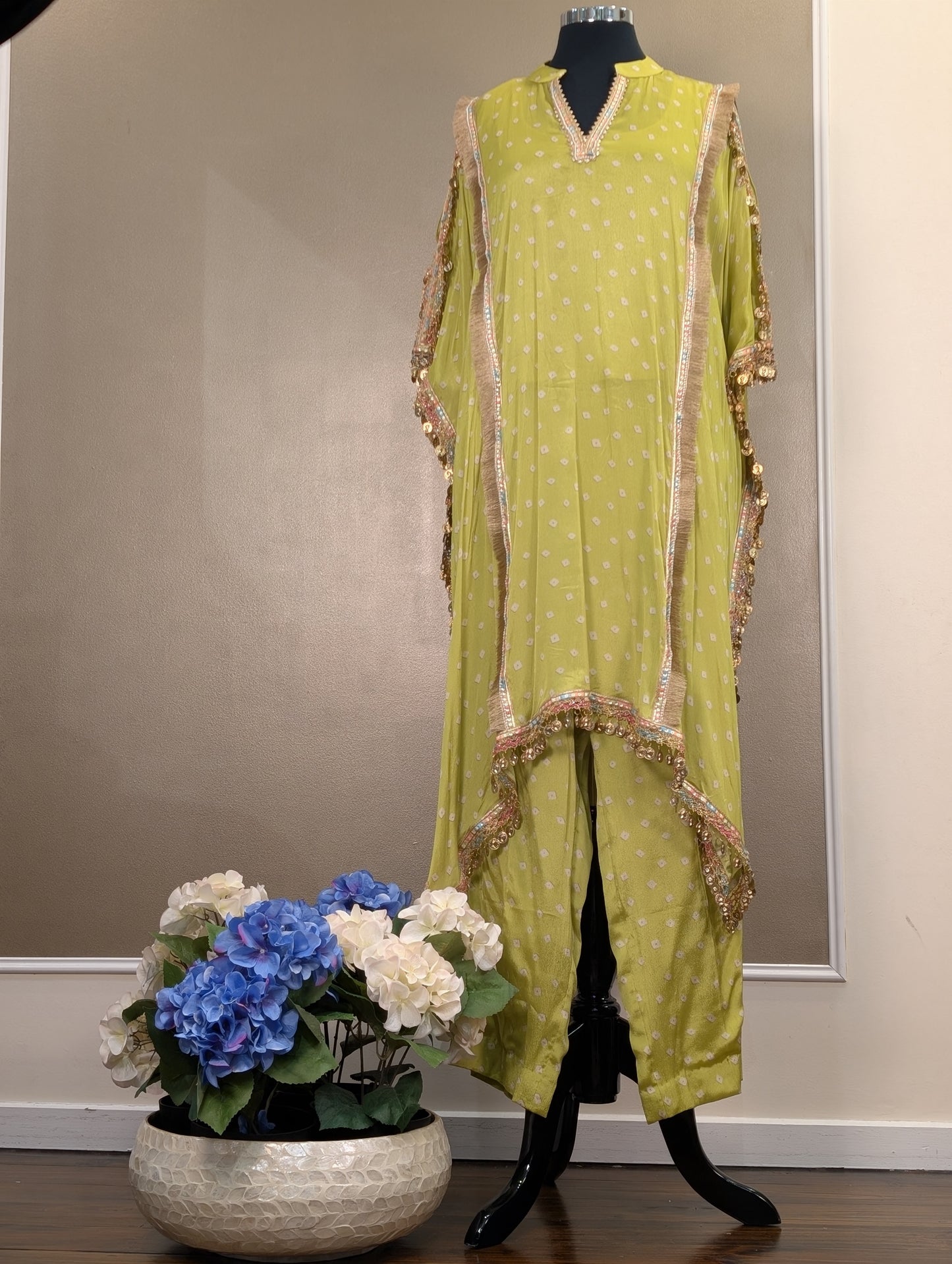 Boho style kaftan set