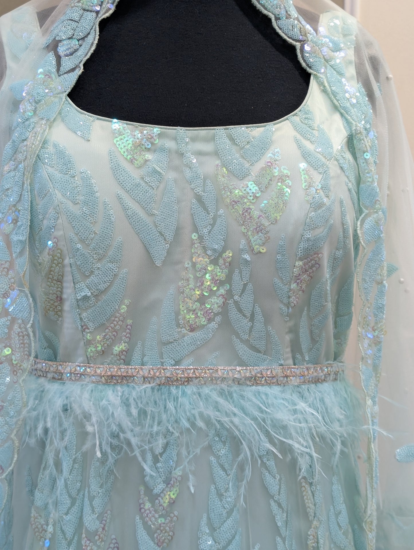 Sequin Embellished net gown