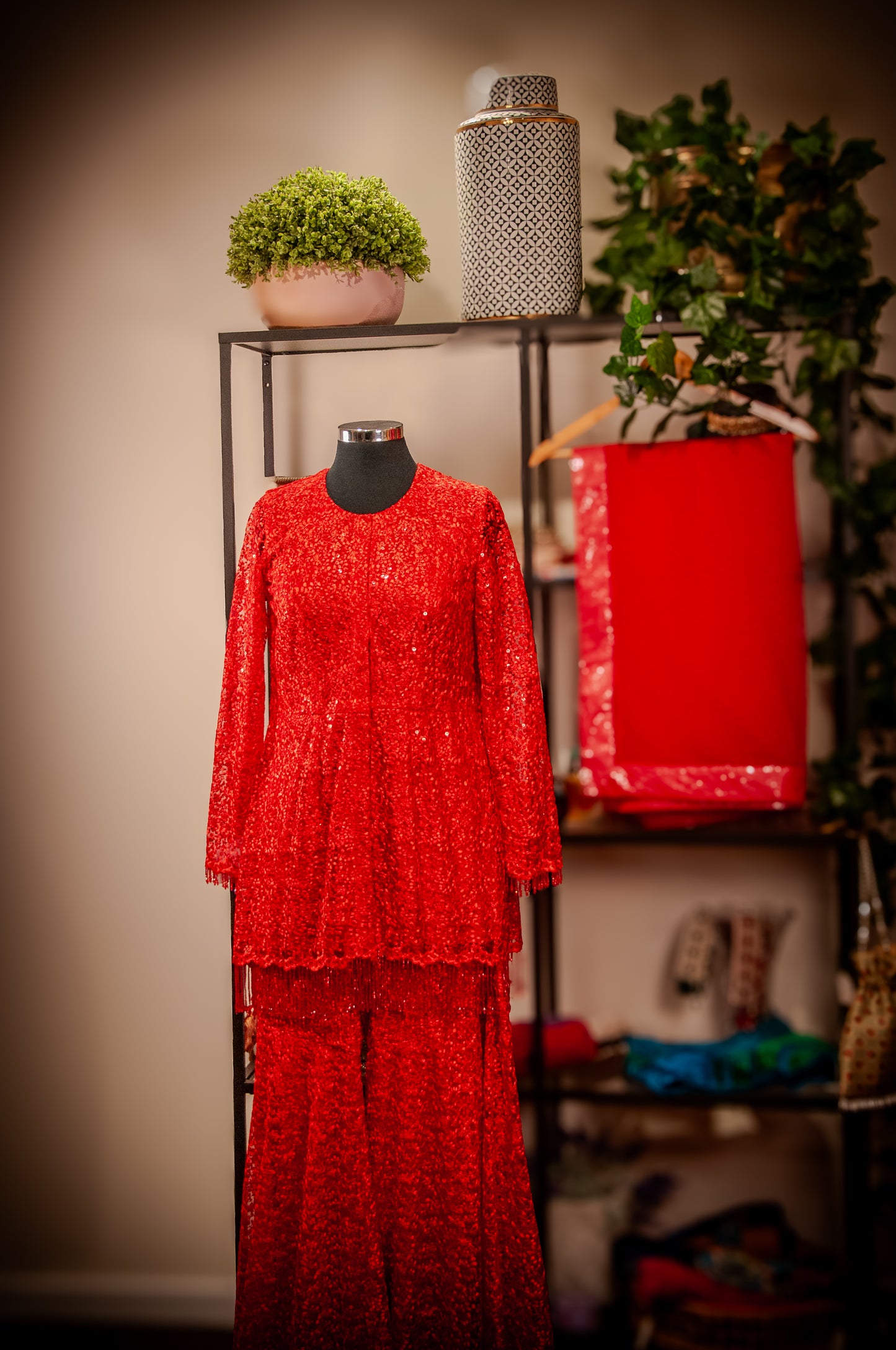 Peplum style garara set