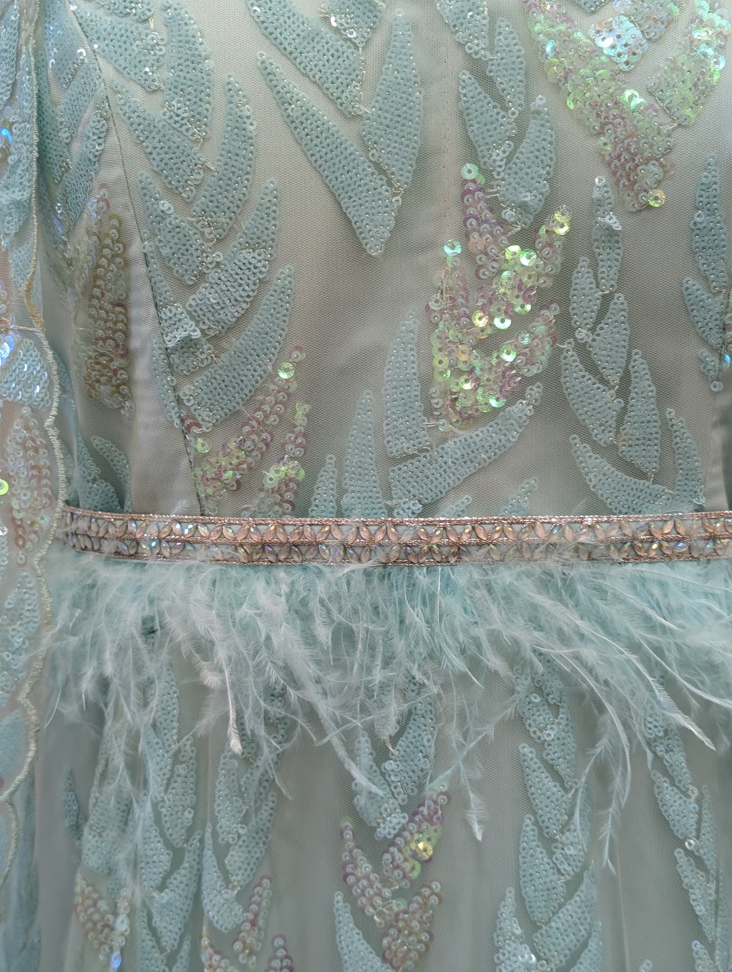 Sequin Embellished net gown