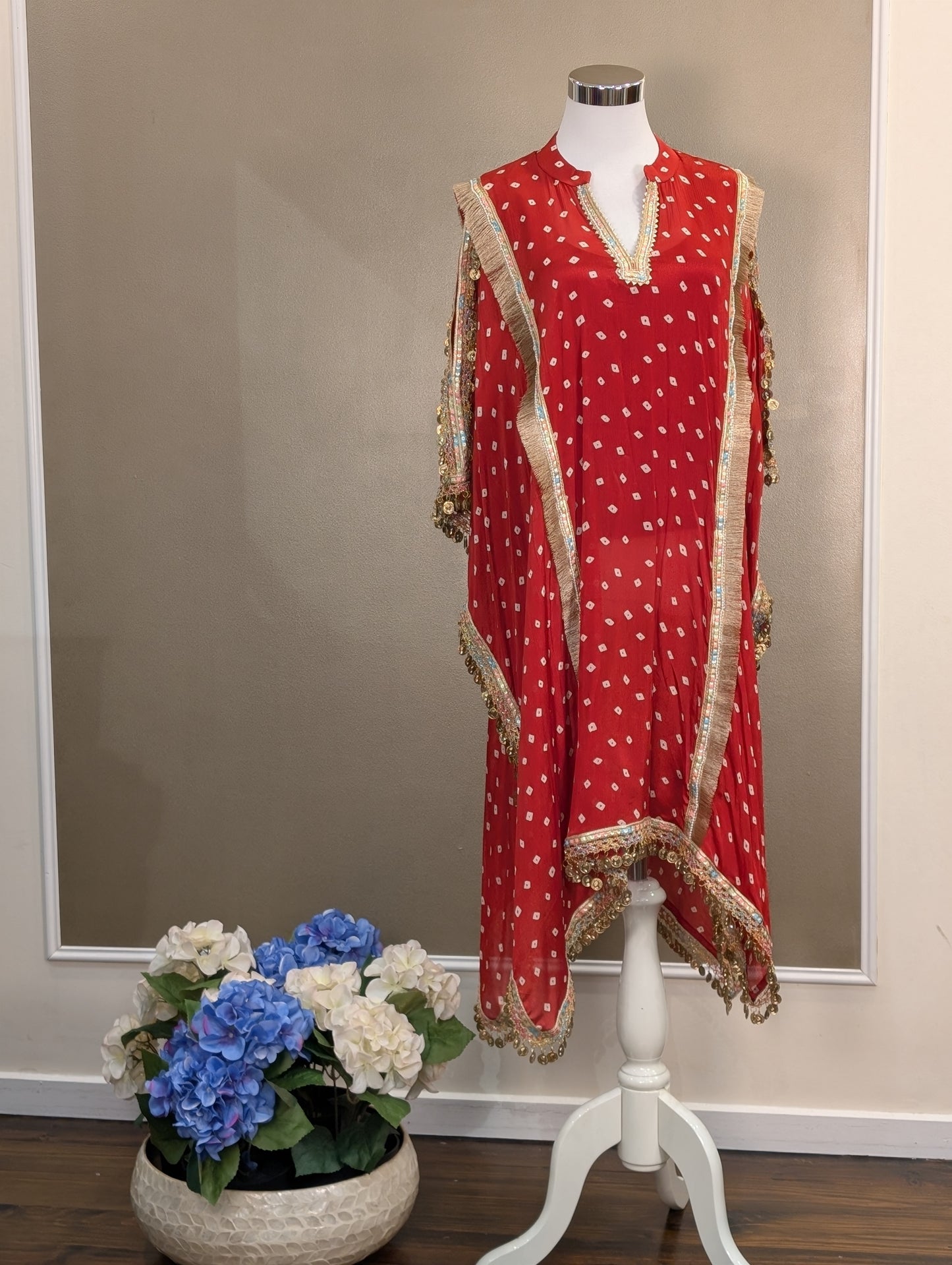Boho style kaftan set