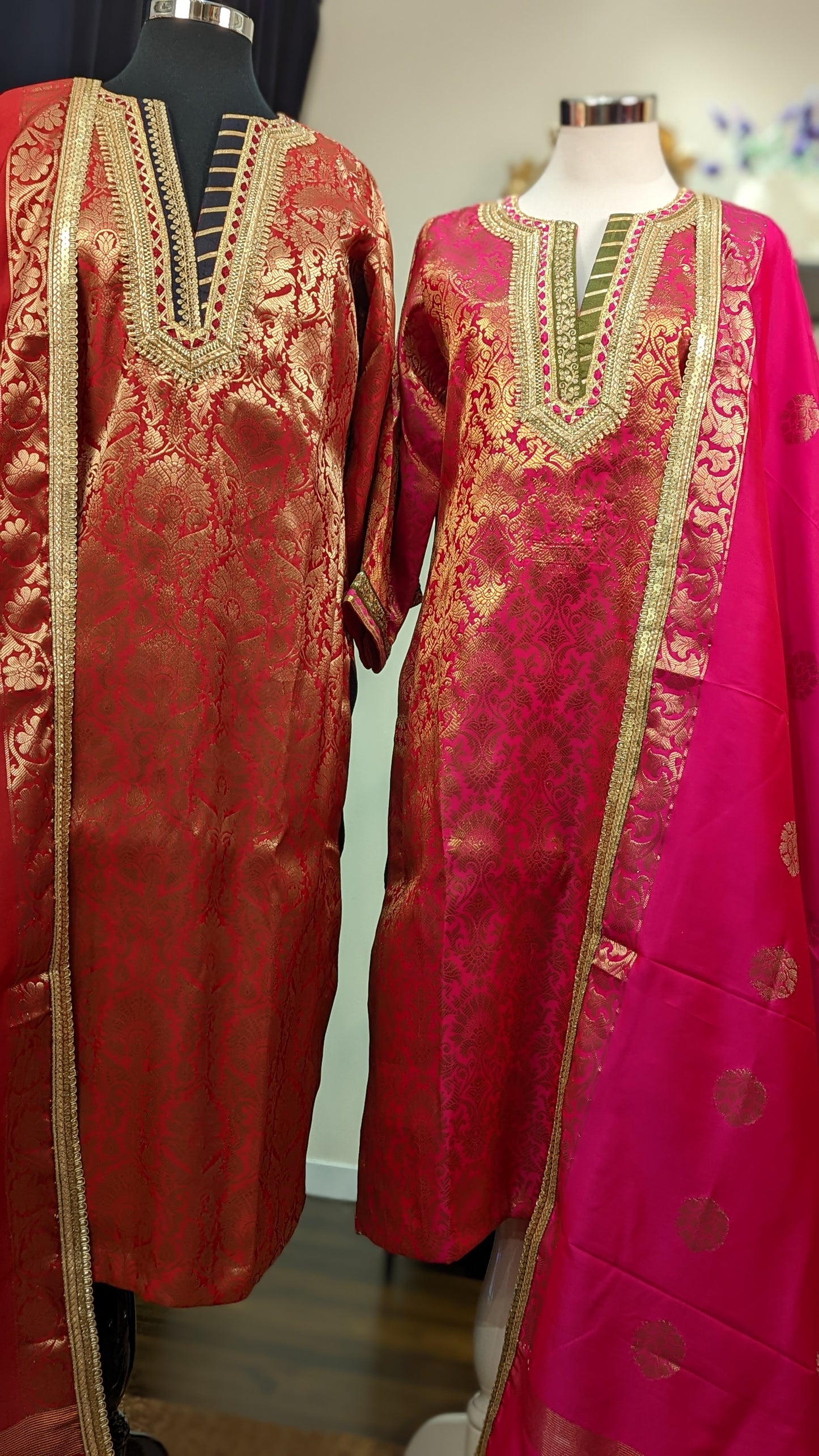 Brocade palazzo set
