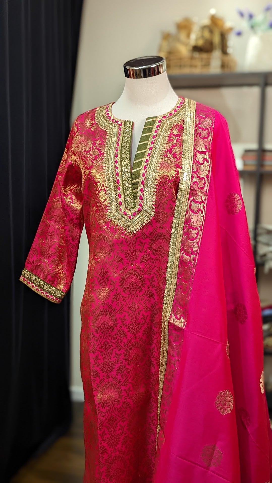 Brocade palazzo set