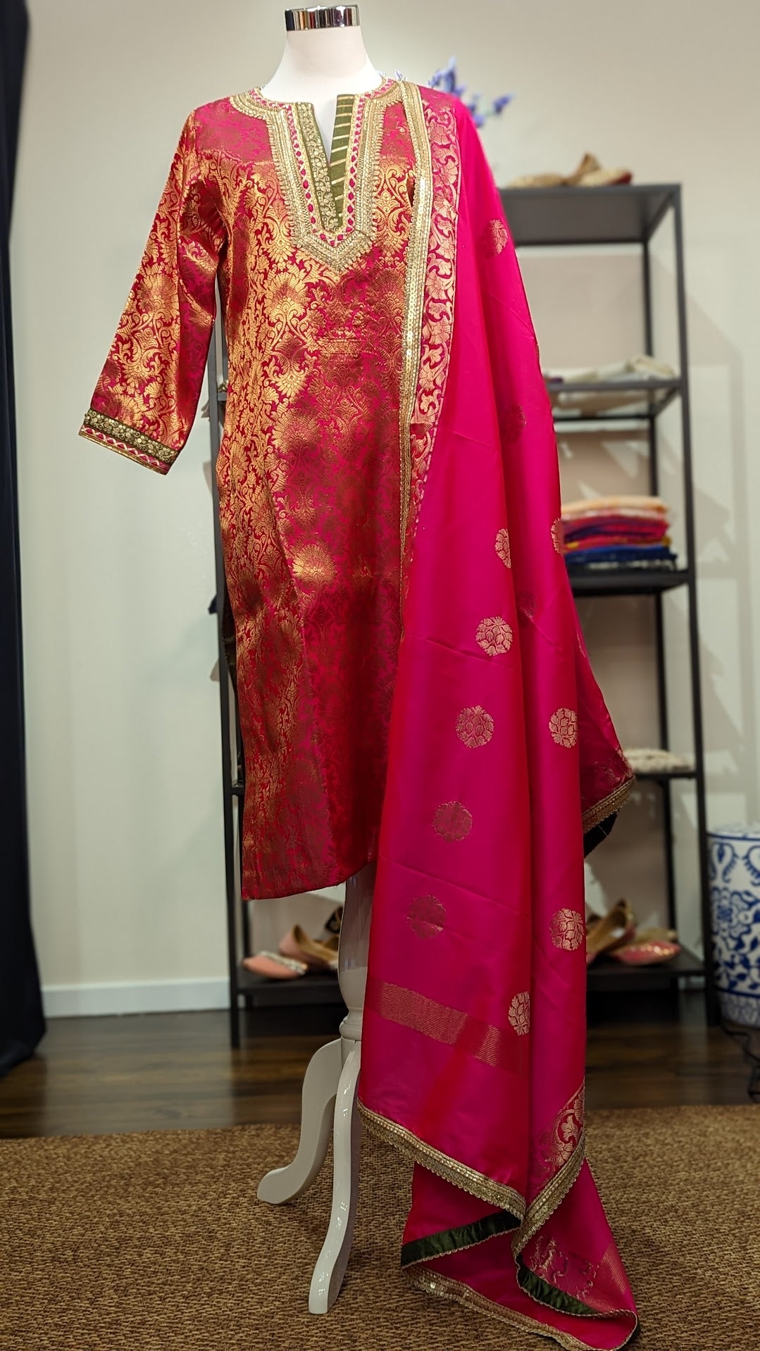 Brocade palazzo set