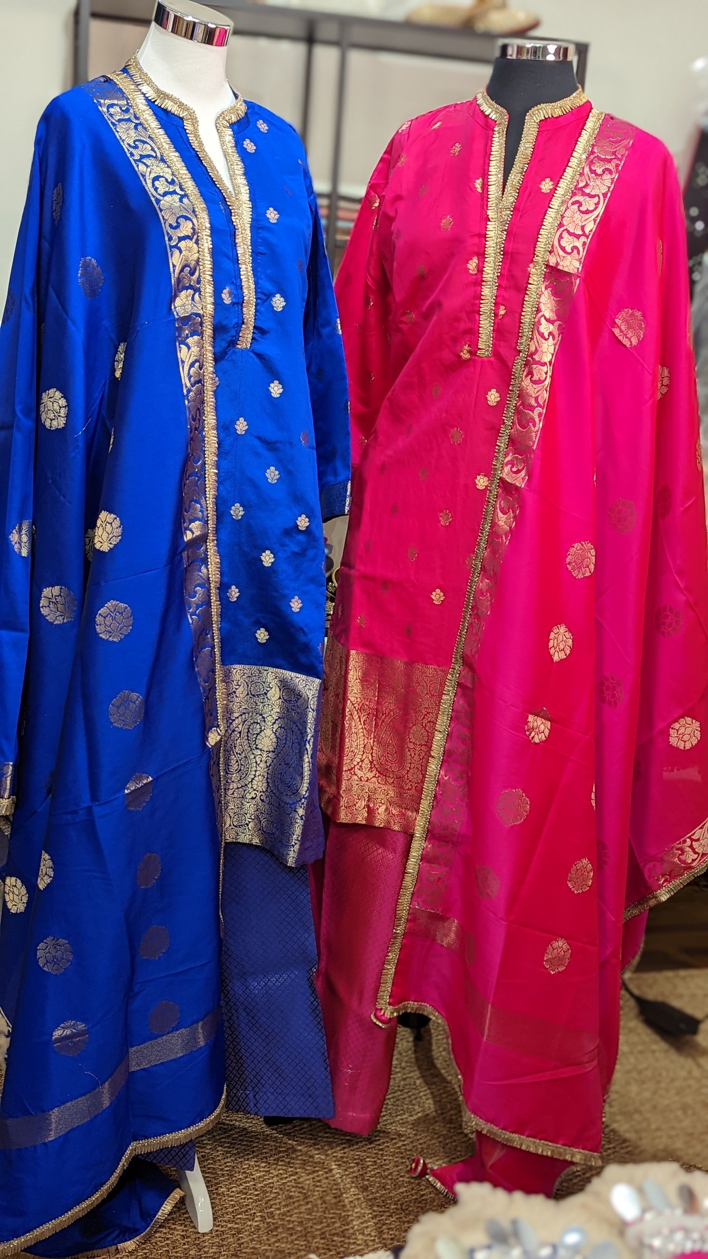 Palazzo silk suit