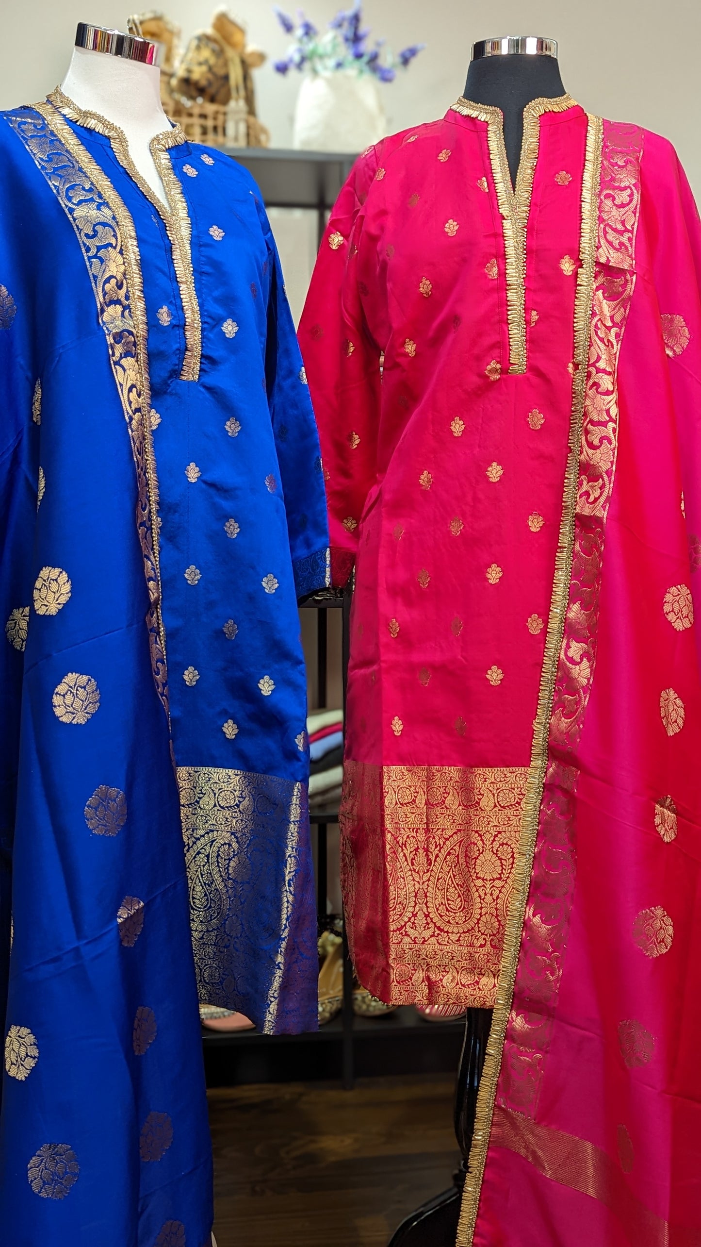 Palazzo silk suit