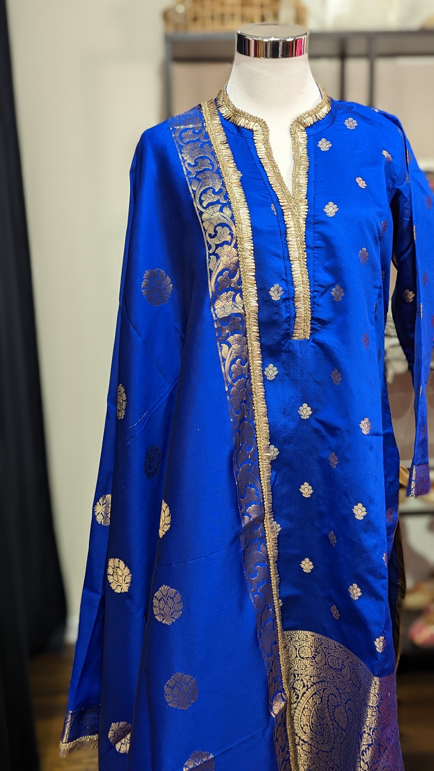 Palazzo silk suit
