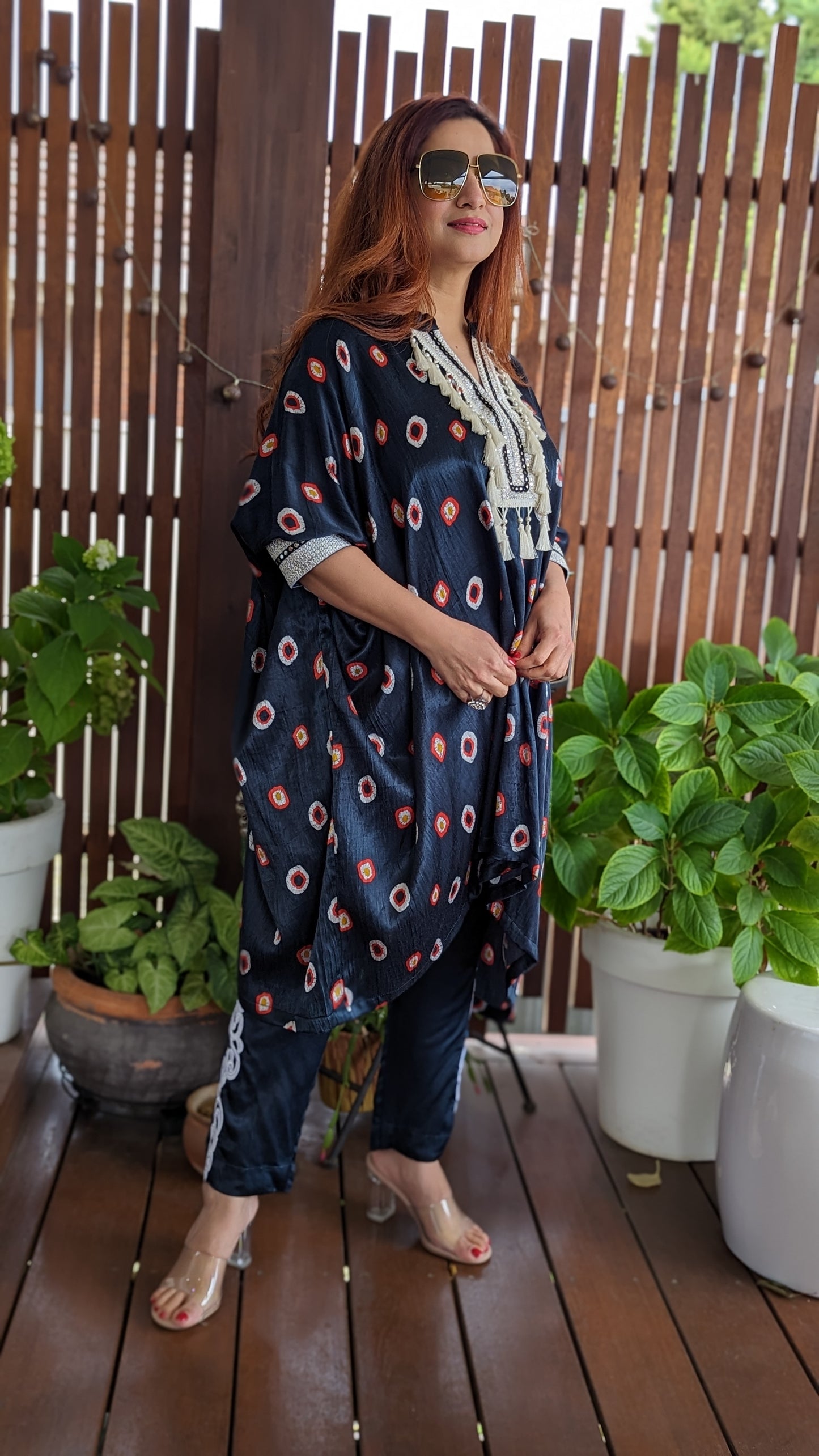Boho kaftan outfit