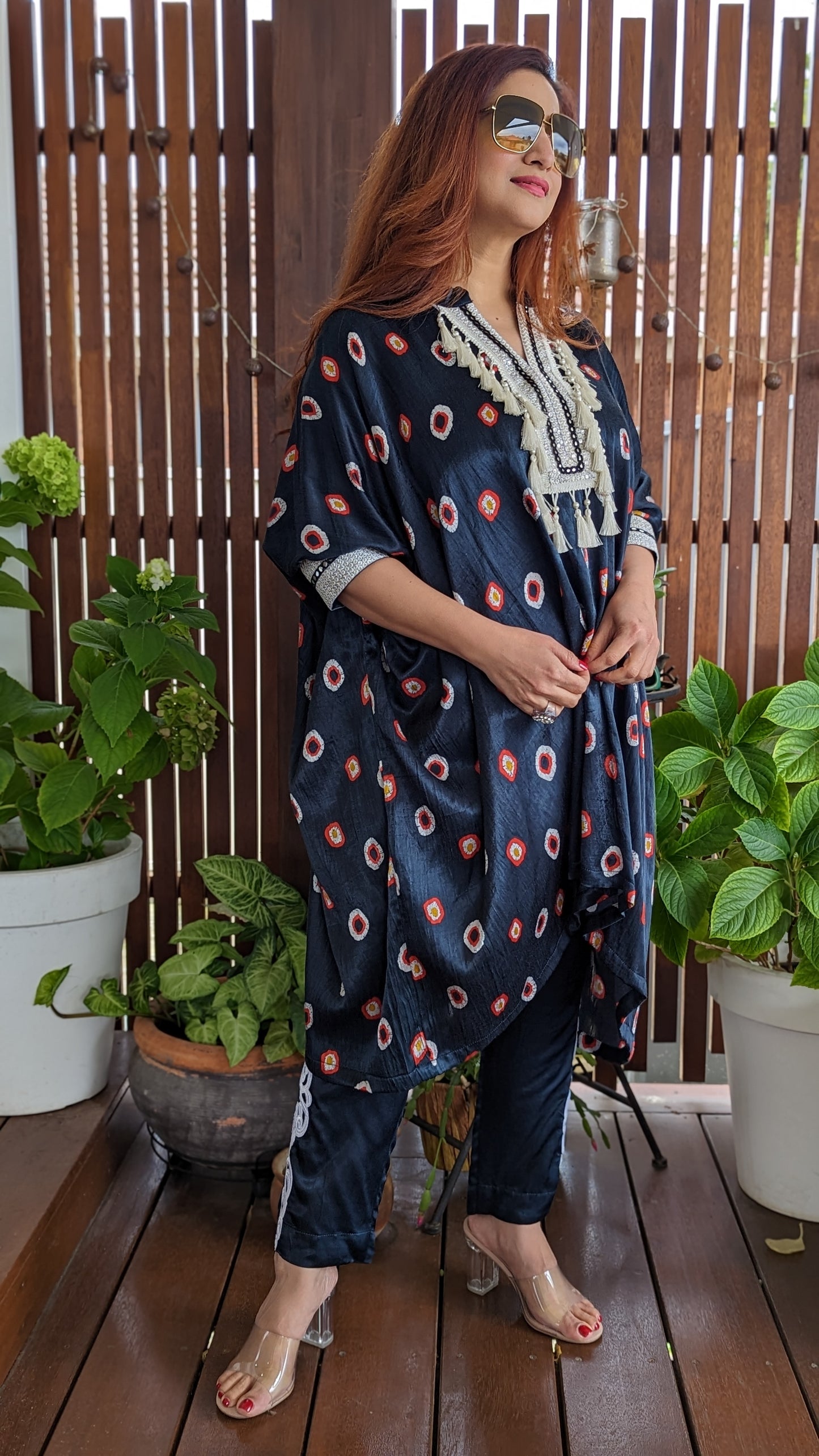 Boho kaftan outfit