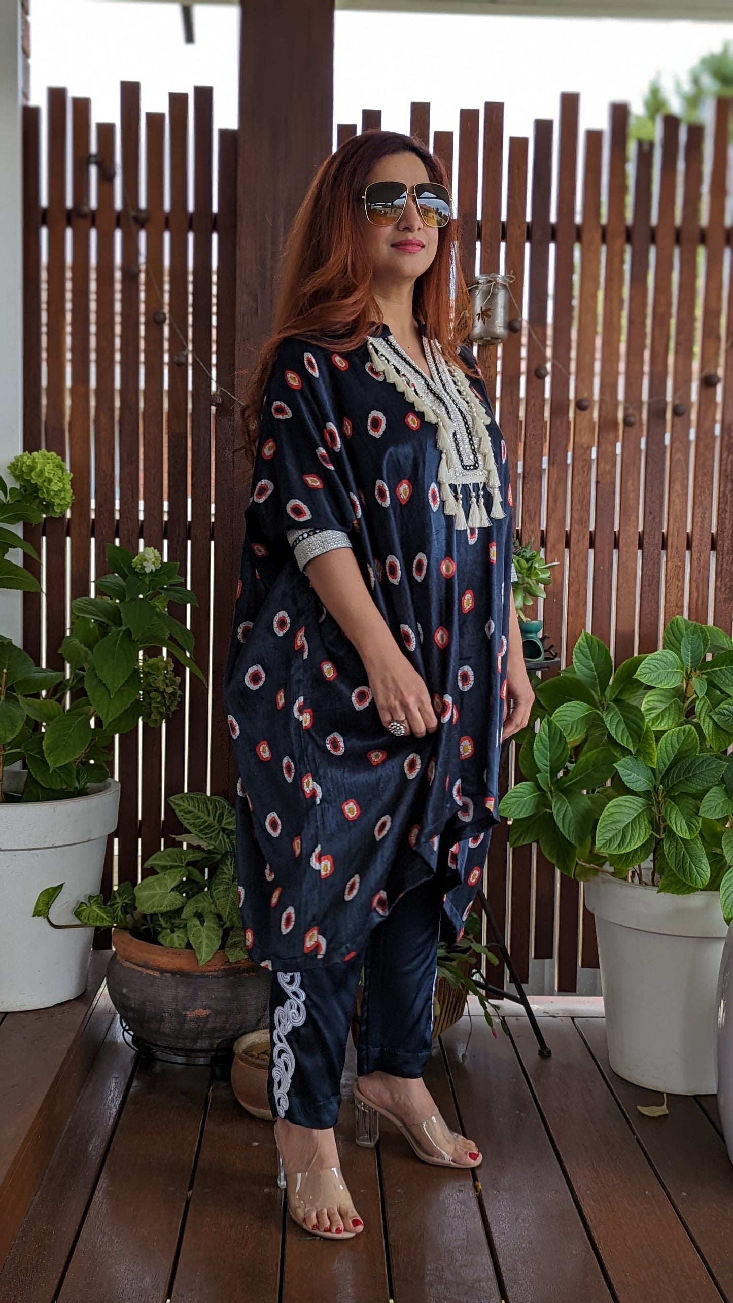 Boho kaftan outfit