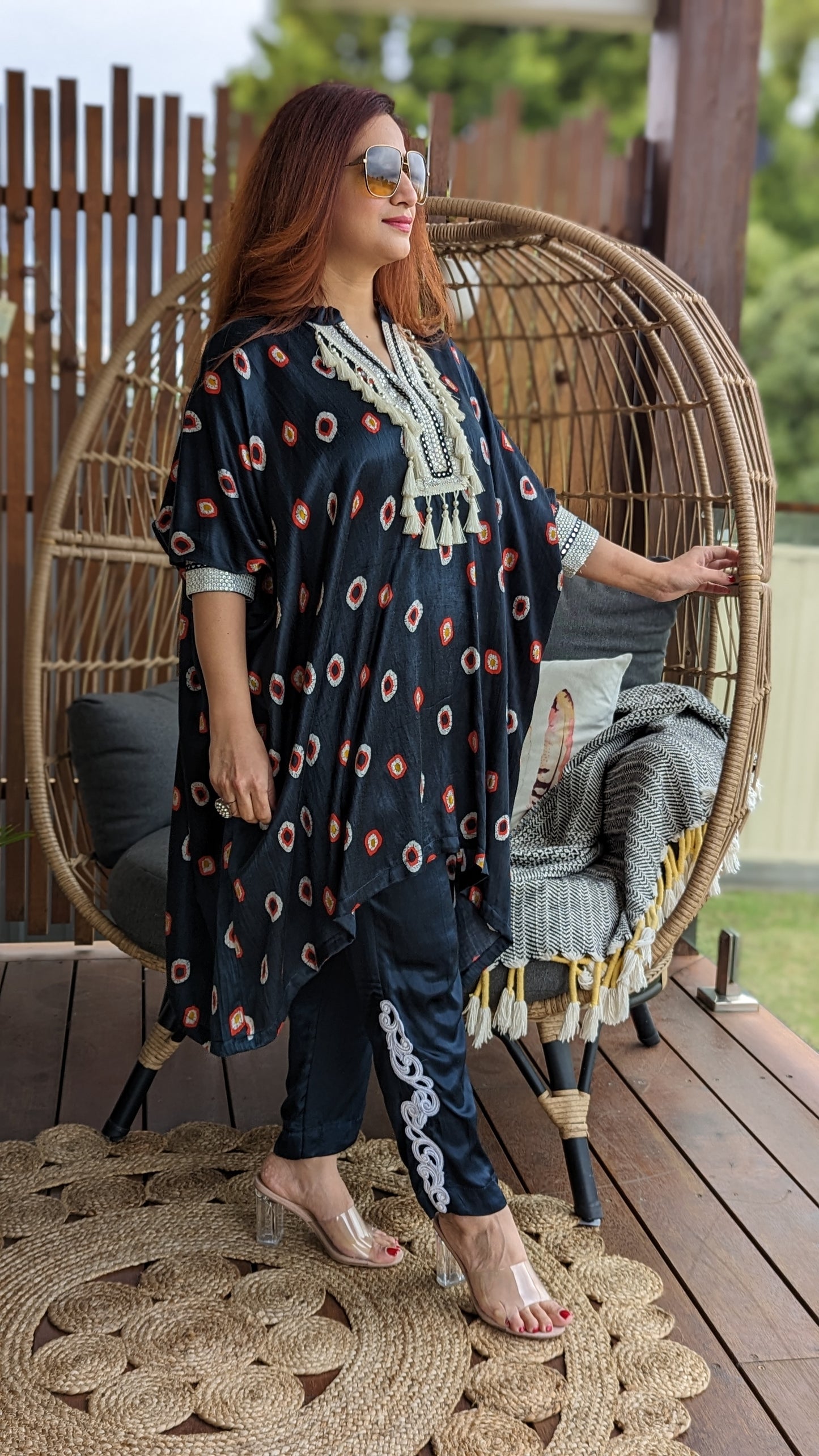 Boho kaftan outfit