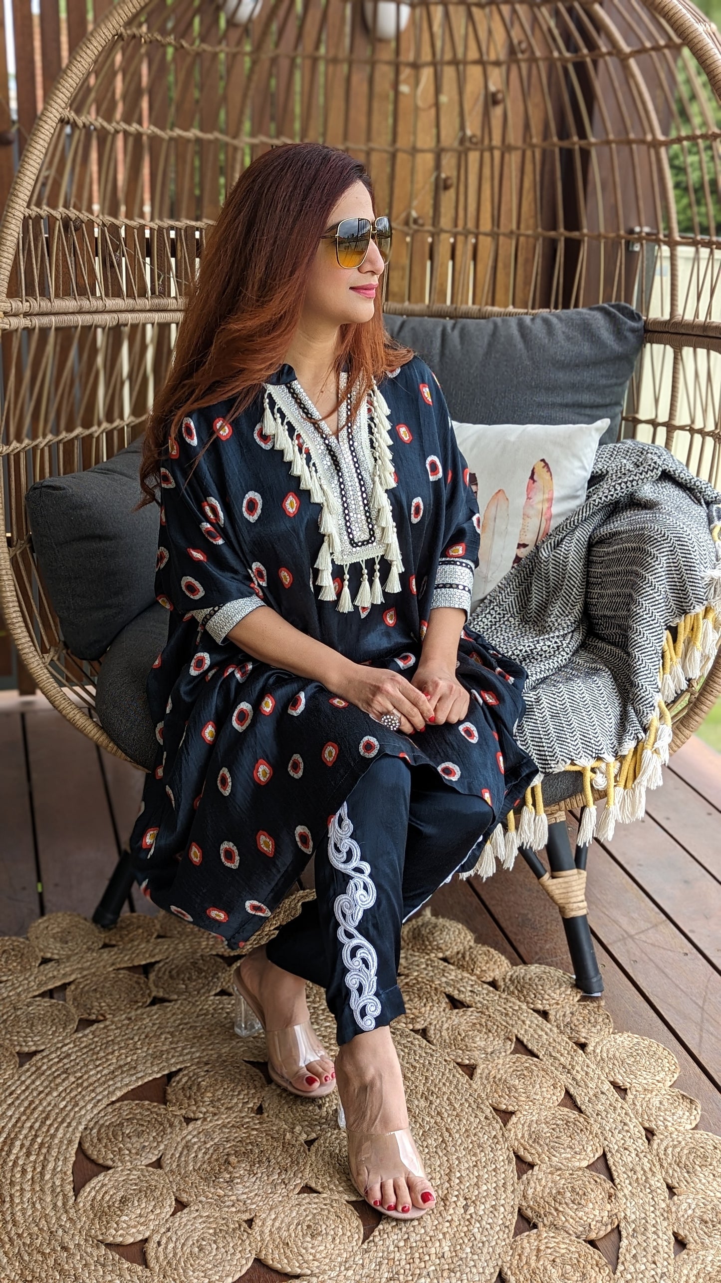 Boho kaftan outfit