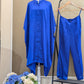 Satin silk kaftan outfit