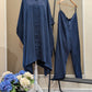 Satin silk kaftan outfit