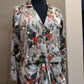 Jacket style top and drape skirt set