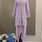 Sequin textured kurta tulip set