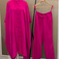 Satin silk kaftan outfit