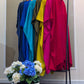 Satin silk kaftan outfit